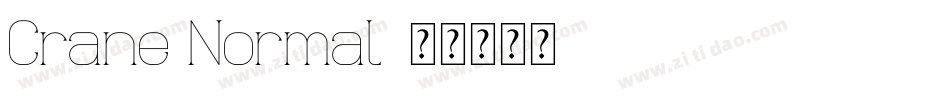 Crane Normal字体转换